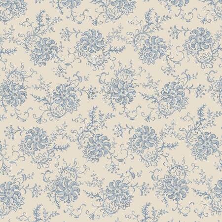 Genevieve cream fancy floral R100628-CREAM