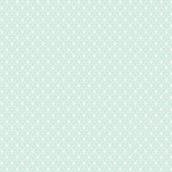 Welcome Spring aqua butterflies A408T by Andover Fabrics