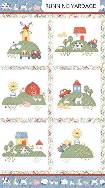 Quack quack moo panel 27814-10 by Northcott Fabrics