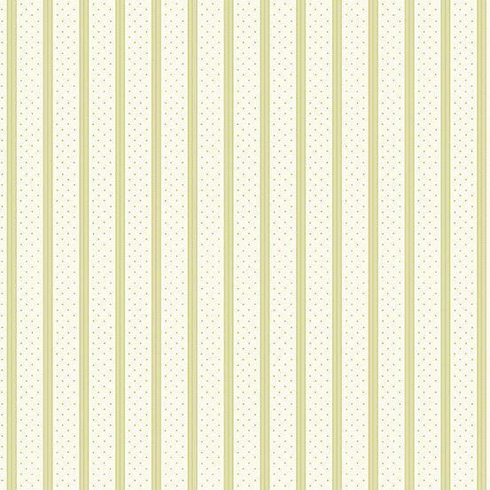 Welcome Spring Green Ribbon Stripe A407G by Andover Fabrics