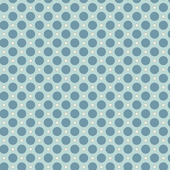 Delphina Blue Dots by Edyta Sitar and Andover Fabrics A-9356-T