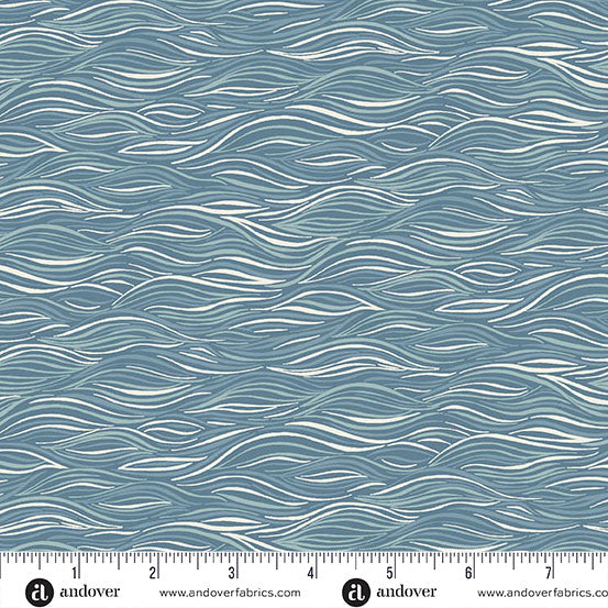 Driftwood Ripples Blue by Andover Fabrics MU-177-B