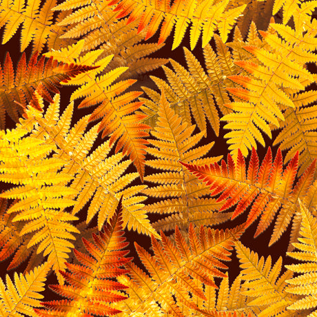 Open Air ferns amber 1649 28105S