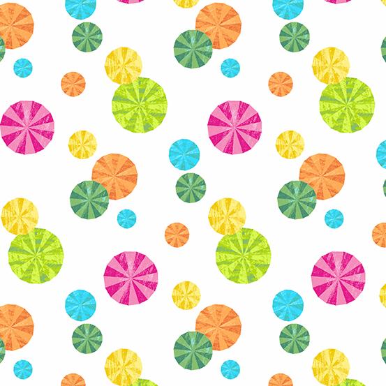 The Very Hungry Caterpillar peppermint candies by Andover Fabrics A-9834-L