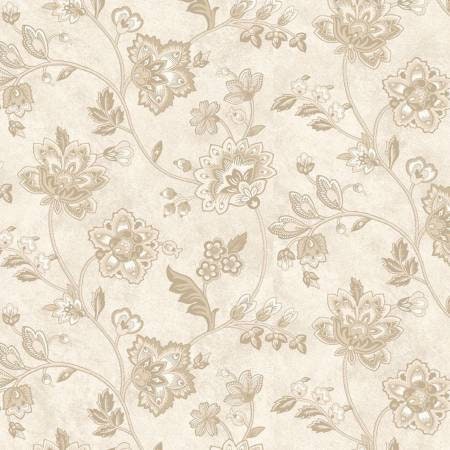 Genevieve tan Jacobean 108 in wide R360653-TAN