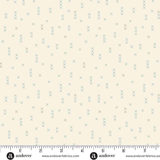 Sewing Bird Buttercream Cross Stitch by Edyta Sitar and Andover Fabrics A-1613-L