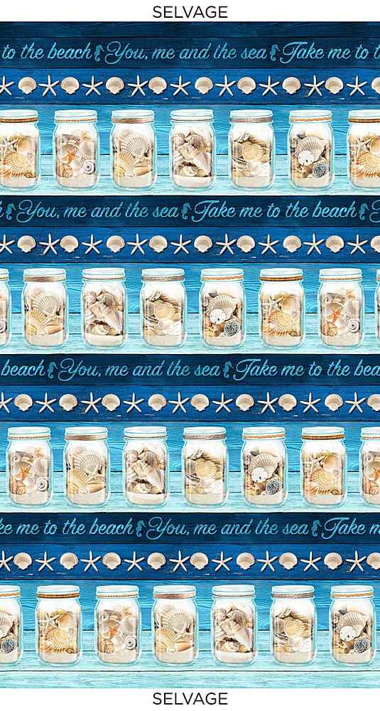 Take me to the Beach stripe BEACH-C6745-BLUE-2 by Timeless Treasures