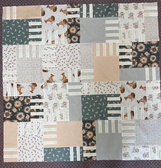 Charmwood Baby Quilt Kit featuring Crosswalk by Atkinson Designs