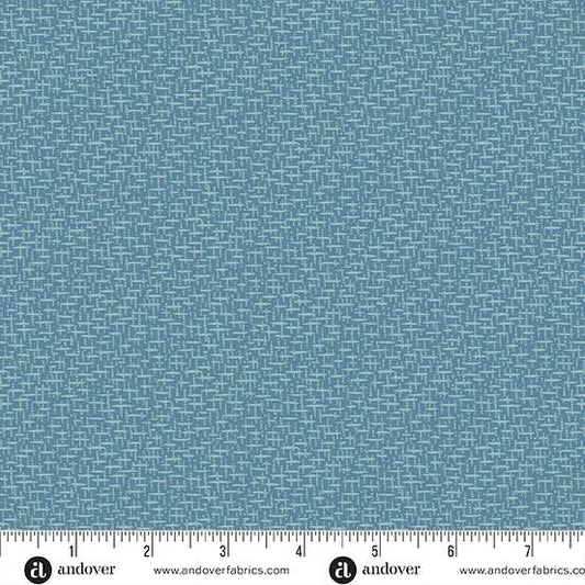Sewing Bird Blueberry Tweed by Edyta Sitar and Andover Fabrics A-1619-B