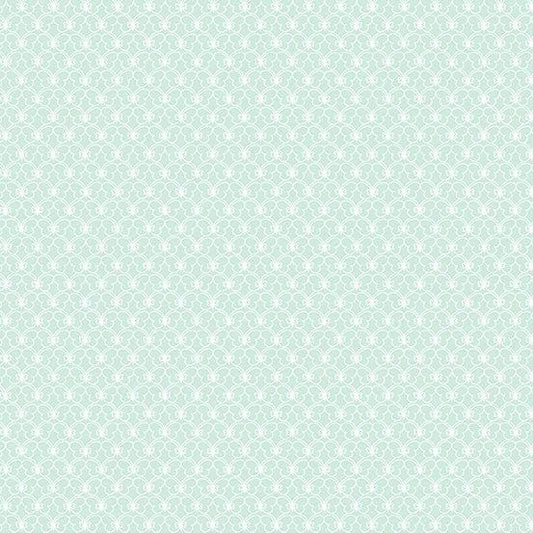 Welcome Spring aqua butterflies A408T by Andover Fabrics