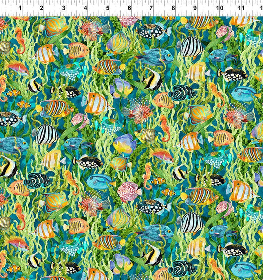 Calypso III fish 34CAL_2 by In The Beginning Fabrics
