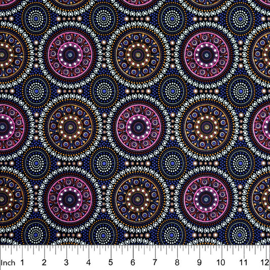 M & S Textiles Bush Berry Blue  BUBBL