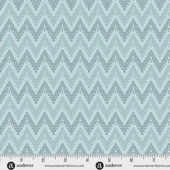 Beach House sky zigzag by Edyta Sitar and Andover Fabrics A 1174 LB