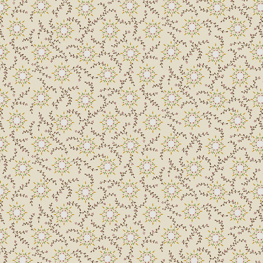 Wheat Starburst Vine by Kim Diehl 108 in 1834-40 by Henry Glass Fabrics