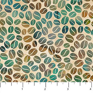 Barista beans DP27701-14 by Northcott Fabrics