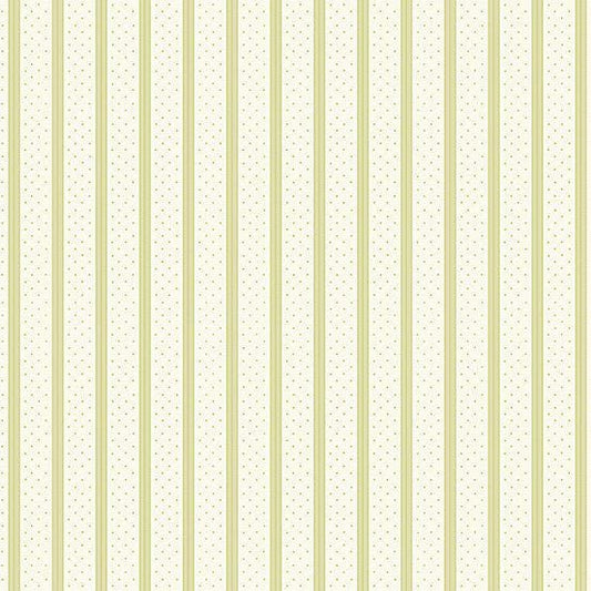Welcome Spring Green Ribbon Stripe A407G by Andover Fabrics