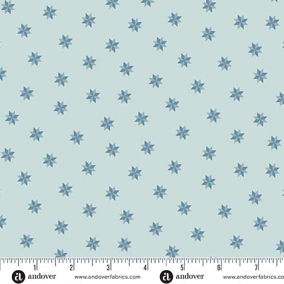 Sewing Bird Bluebonnet Le Moyne Star by Edyta Sitar and Andover Fabrics A-1610-B