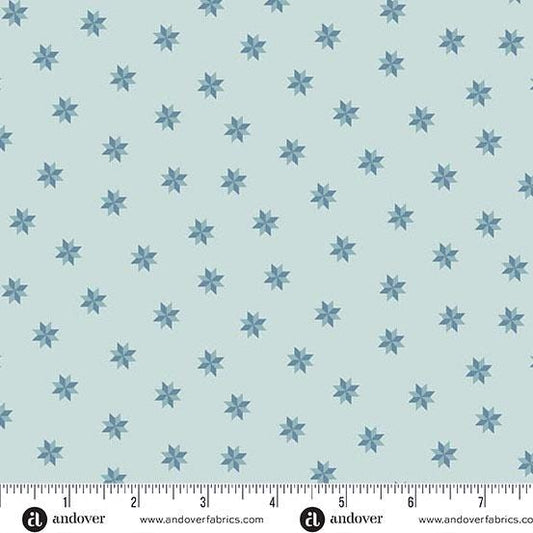Sewing Bird Bluebonnet Le Moyne Star by Edyta Sitar and Andover Fabrics A-1610-B