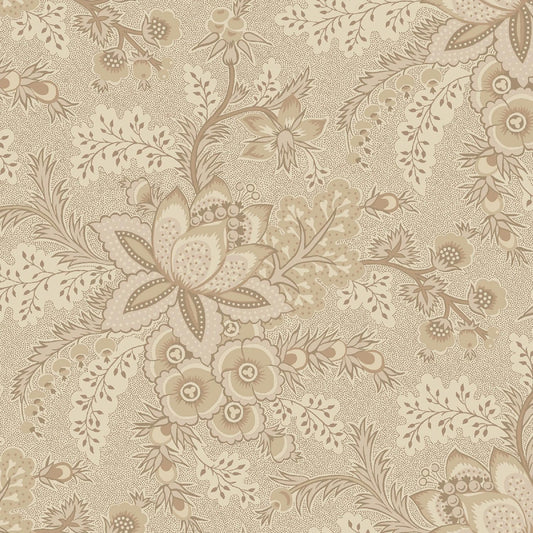 Jacobean 108 in wide back by Marcus Fabrics QB101523D-CREAM