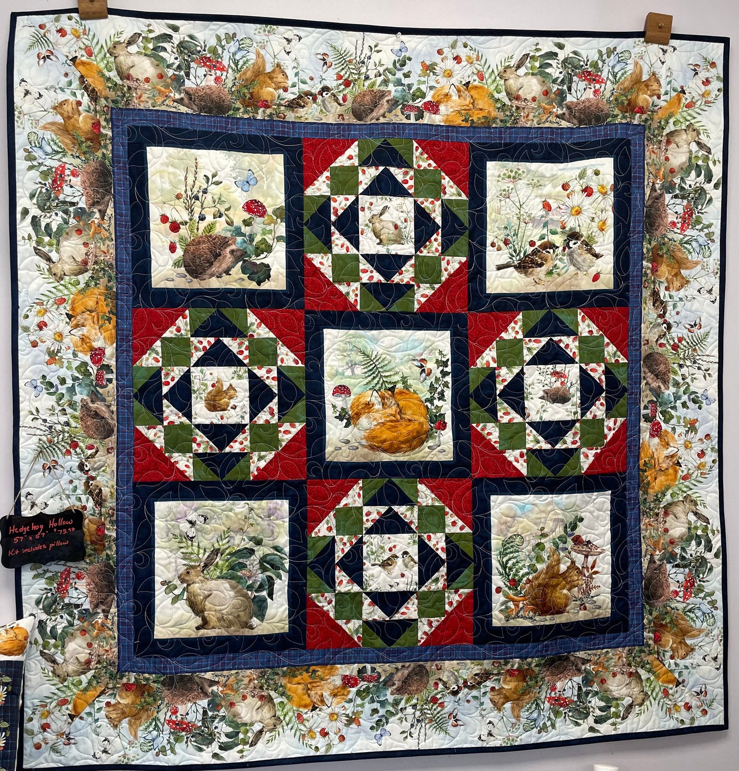 Hedghog Hollow Quilt and Pillow Kit