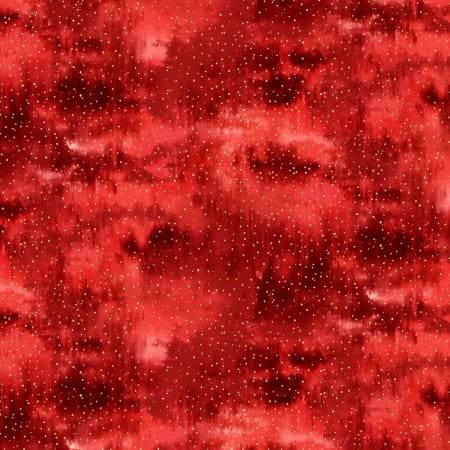 Berries and Birch red gold dot X7797H-78G by Hoffman Fabrics