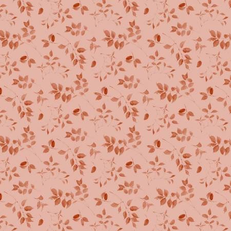 Blessed by Nature peach leaf toss 17814-880 by Wilmington Prints