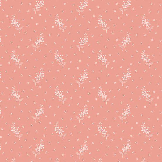 Welcome Spring Flower Stalks Pink A396E by Andover Fabrics