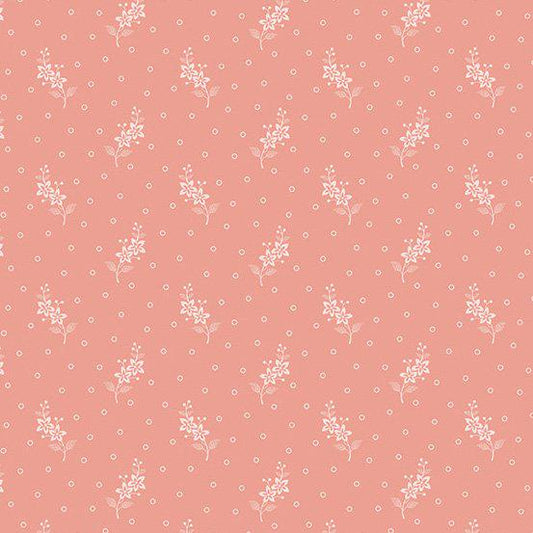 Welcome Spring Flower Stalks Pink A396E by Andover Fabrics