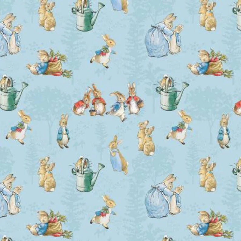 A Tale of Peter Rabbit c14700-blue by Riley Blake Fabrics