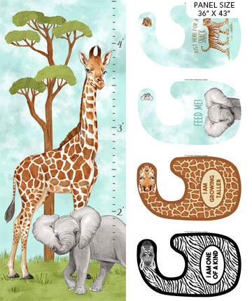 Baby Safari Growth chart and bibs DP24671-63