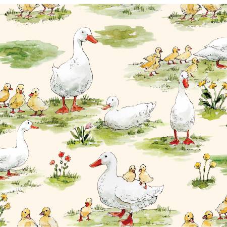 Cottontail Farm yellow Duck Duck Goose by 3 Wishes 21542-YLW