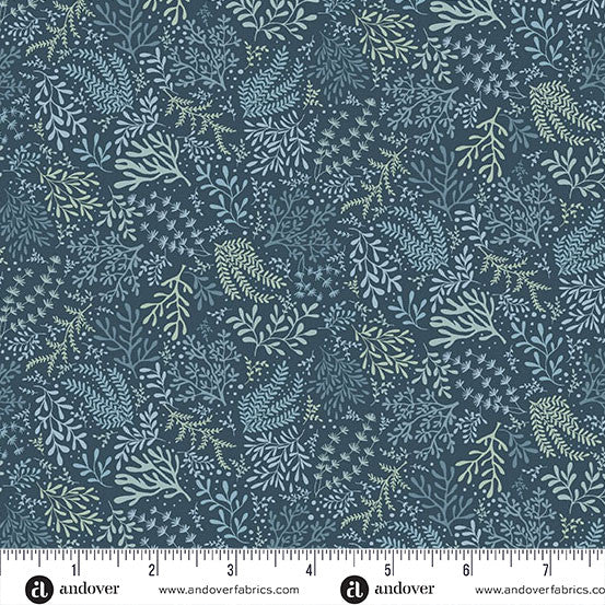 Driftwood Seagrass Blue by Andover Fabrics MU-178-B