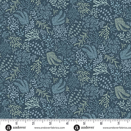 Driftwood Seagrass Blue by Andover Fabrics MU-178-B