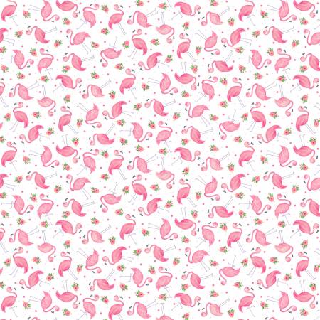 Fun in the Sun Mini Flamingos by Benartex Fabrics 12595B-09