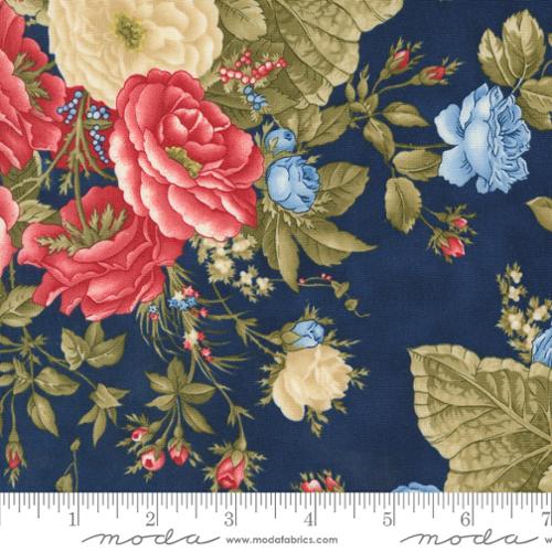 Grand Haven Navy Main Floral 14980 19 by Moda Fabrics