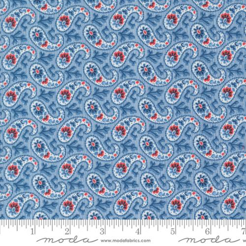 Grand Haven Sky Small Paisley 14986-11 by Moda Fabrics