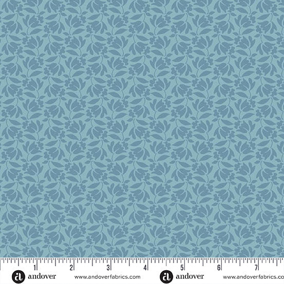 Special Delivery Lilybell Faded Blue by Andover Fabrics A-10474-B1
