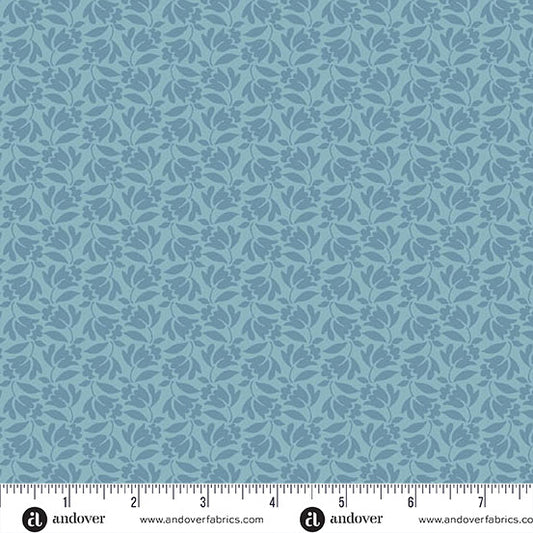 Special Delivery Lilybell Faded Blue by Andover Fabrics A-10474-B1