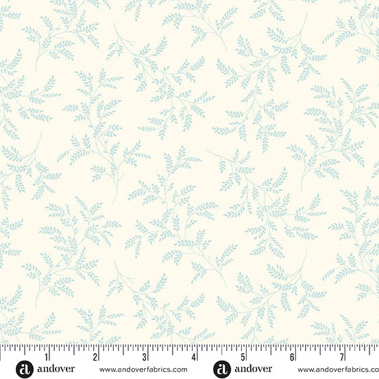 Special Delivery Tree Fern Cornflower by Andover Fabrics A-10484-L__41379