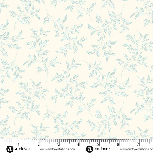 Special Delivery Tree Fern Cornflower by Andover Fabrics A-10484-L__41379