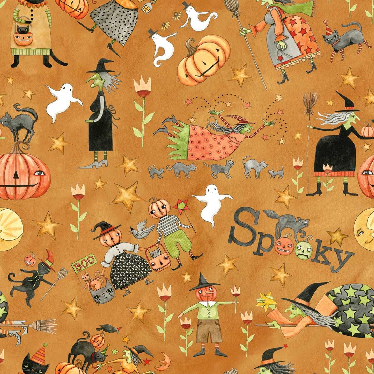 Spooky main gourd by Riley Blake C17570R-GOURD