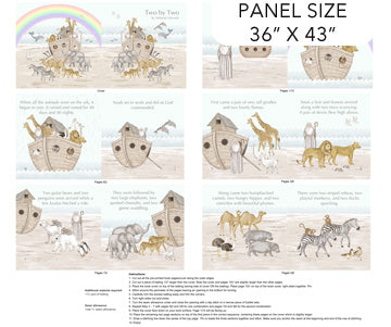 Two by Two Baby Book Panel by Northcott Fabrics DP28717-11
