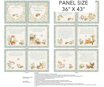 Woodland Heart baby book panel by Northcott Fabrics DP28728-11