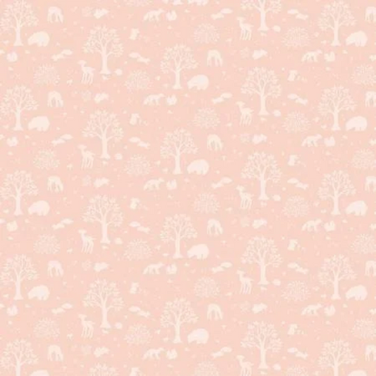 Woodland Story ST-DNS2508CREAMPUFF pink tone on tone