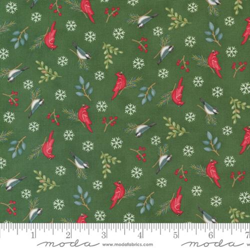 Woodland Winter Pine Green 56096 14 by Moda Fabrics and Deb Strain