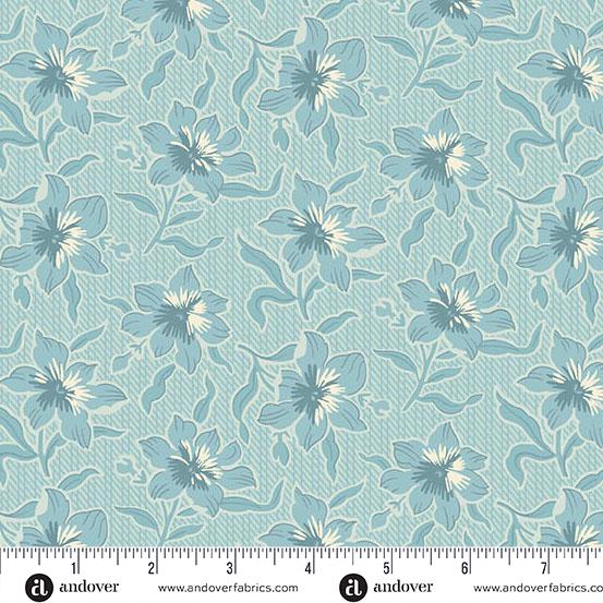 Sewing Bird Glacier Lily by Edyta Sitar and Andover Fabrics A-1604-B