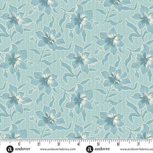 Sewing Bird Glacier Lily by Edyta Sitar and Andover Fabrics A-1604-B
