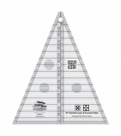 45 degree kaleidoscope ruler by Creative Grids