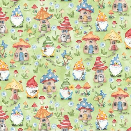 Better Gnomes and Gardens green gnomes and houses DDC11233-GREEN