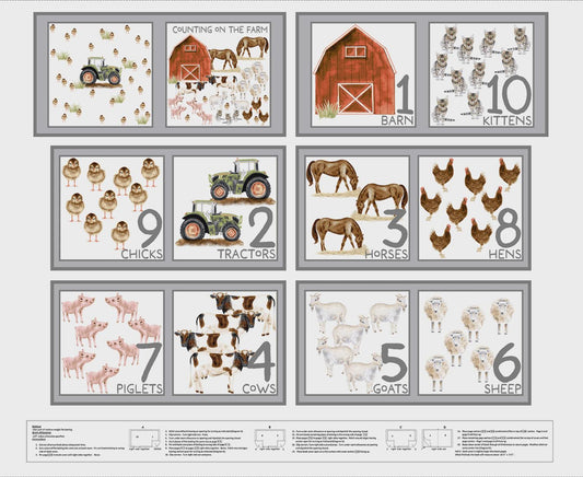 Little Seedlings Farm by Blank Quilting baby book panel BQ4390P-01